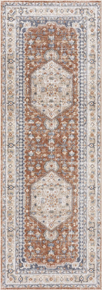 Gael Rust Washable Area Rug - Sweet Water Decor - Rugs