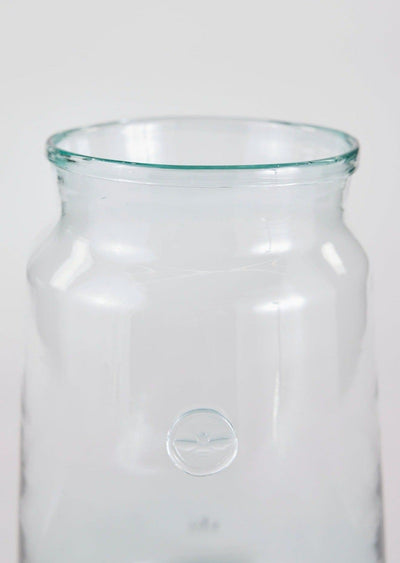 etúHOME Large French Mason Jar Vase - 14.25" Tall - Sweet Water Decor - Vases