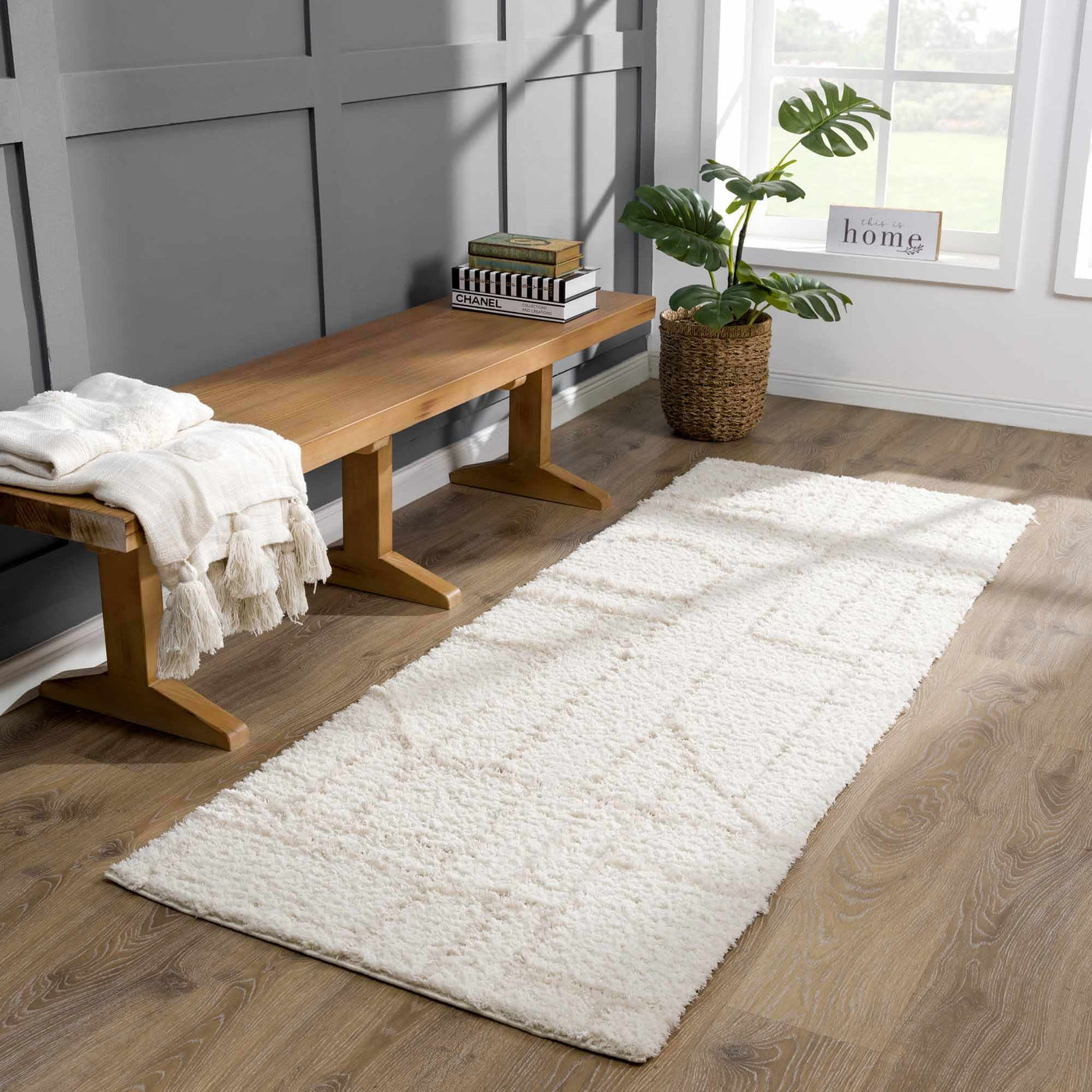 Andia Cream Plush Rug - Sweet Water Decor - Rugs