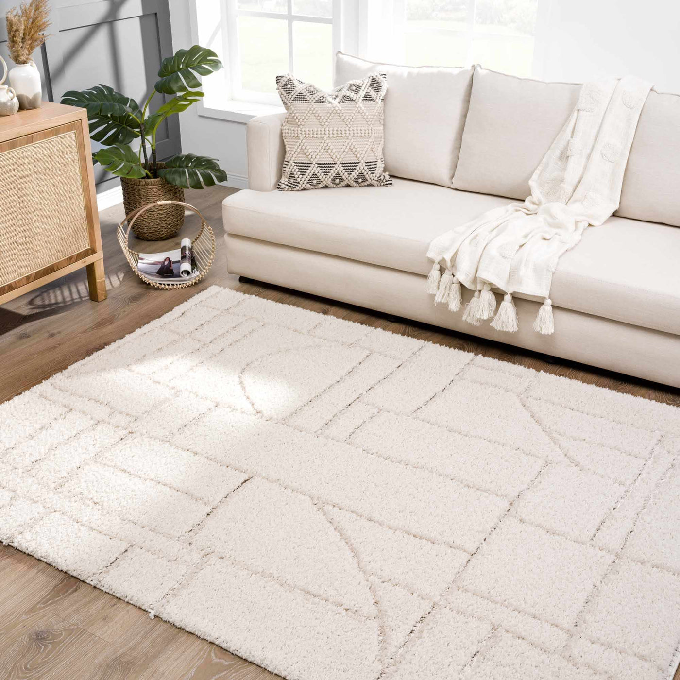 Andia Cream Plush Rug - Sweet Water Decor - Rugs