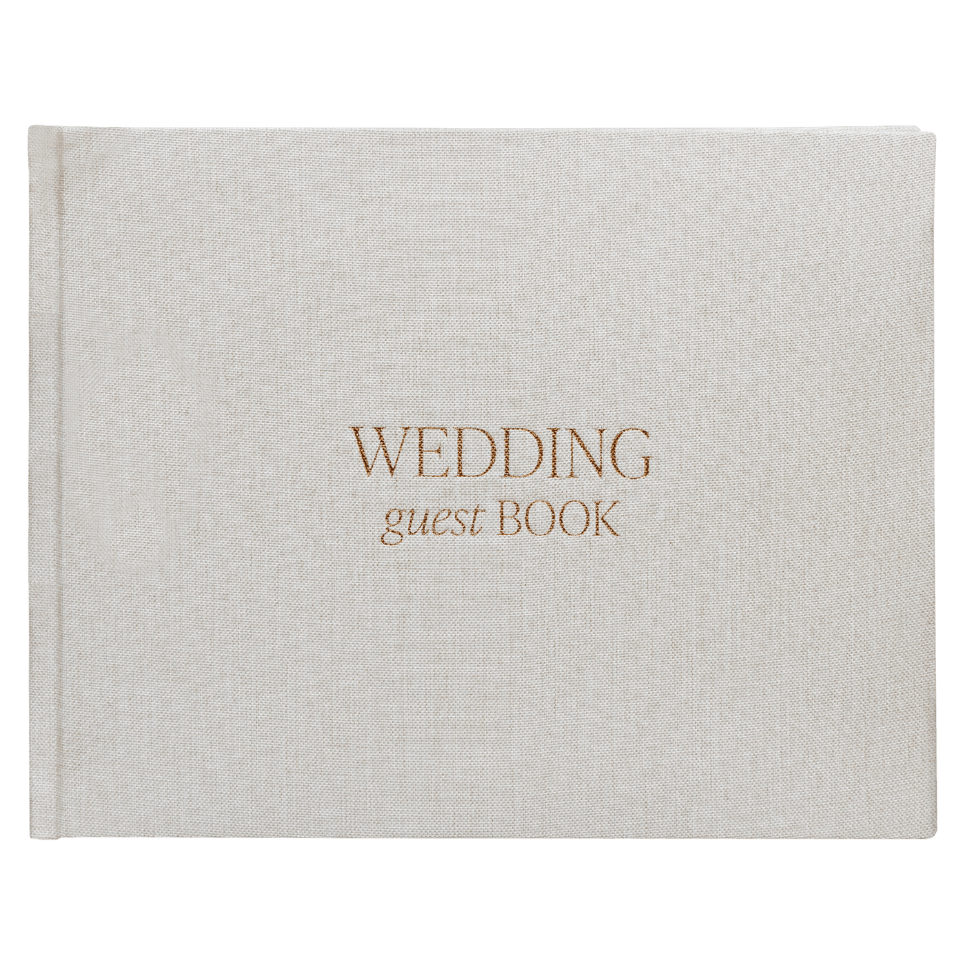 Tan Wedding Guestbook - Sweet Water Decor - Guestbook