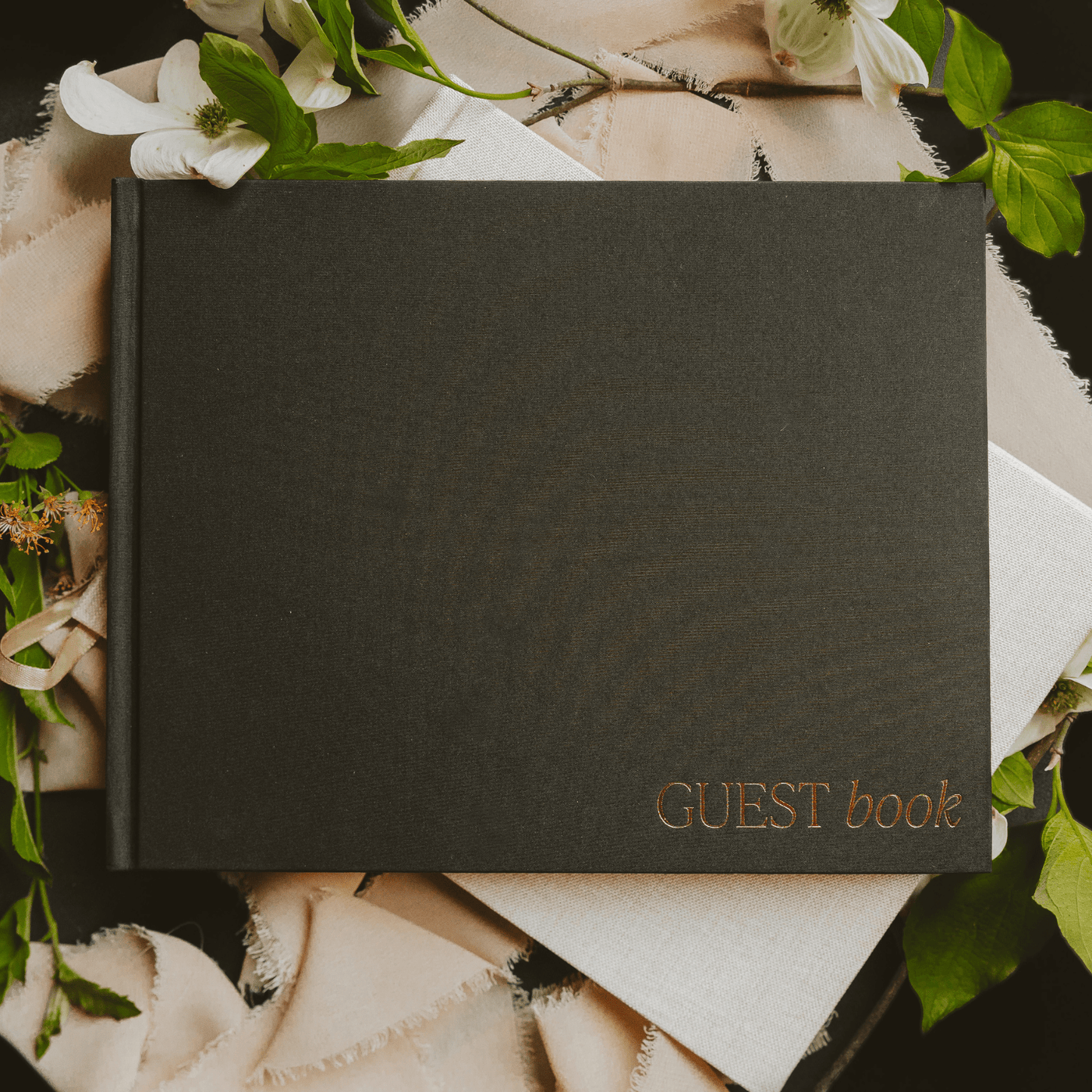 Black Guestbook - Sweet Water Decor - Guestbook