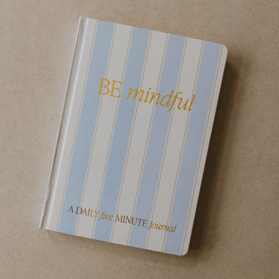 Be Mindful Striped Journal - Sweet Water Decor - Prompted Journal