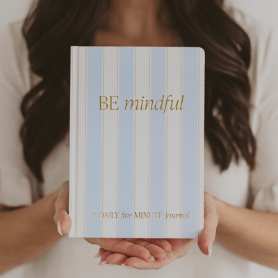 Be Mindful Striped Journal - Sweet Water Decor - Prompted Journal