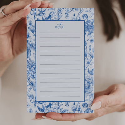 Blue Delft Notepad