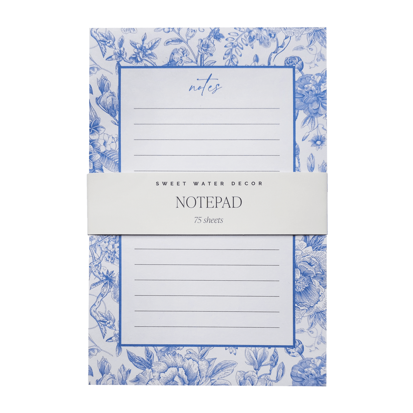 Blue Delft Notepad