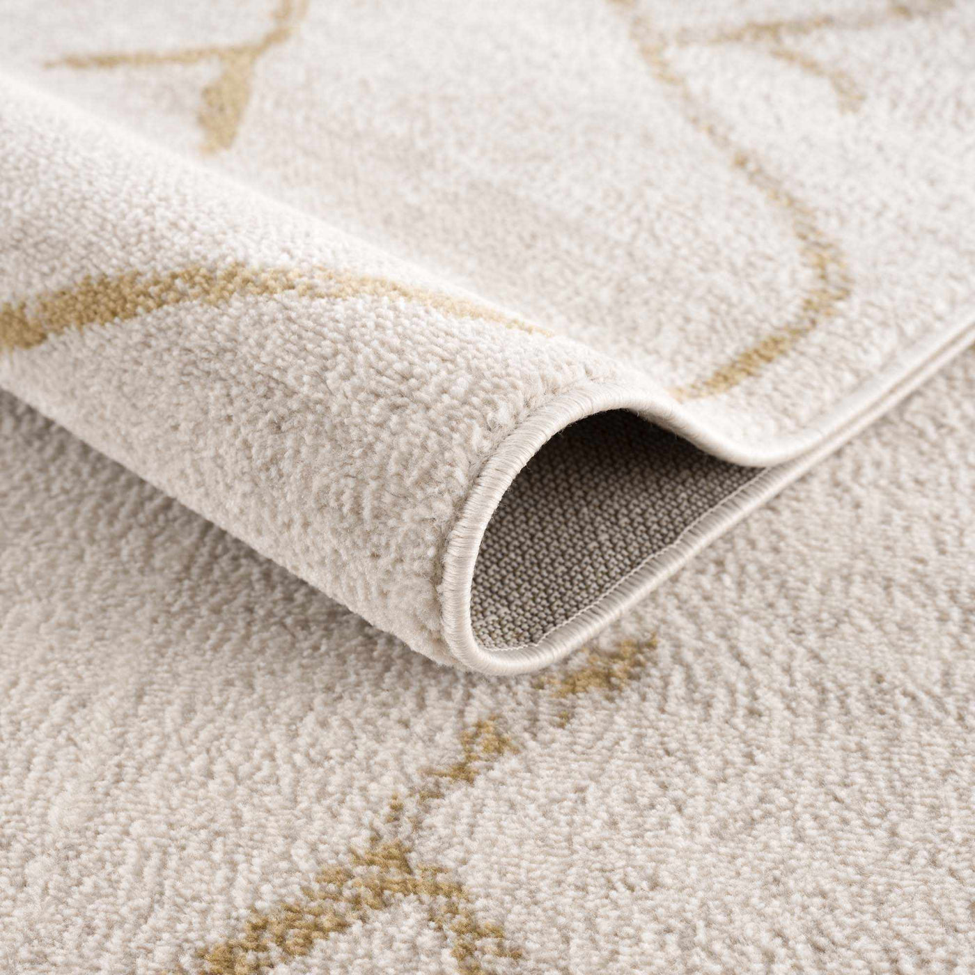 Azzan Cream & Gold Area Rug - Sweet Water Decor - Rugs