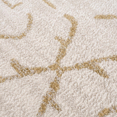 Azzan Cream & Gold Area Rug - Sweet Water Decor - Rugs