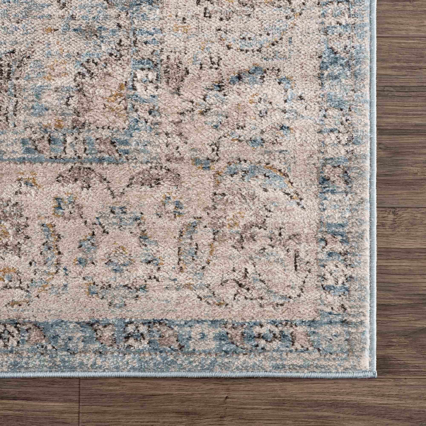 Anana Silver Blue & Beige Area Rug - Sweet Water Decor - Rugs