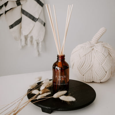 Pumpkin Spice Amber Reed Diffuser - Sweet Water Decor - Reed Diffusers