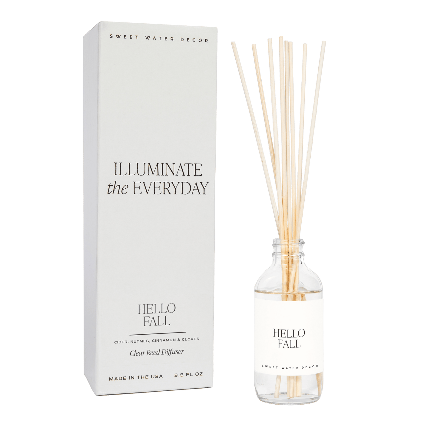 Hello Fall Clear Reed Diffuser - Sweet Water Decor - Reed Diffusers