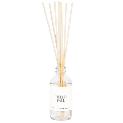 Hello Fall Clear Reed Diffuser - Sweet Water Decor - Reed Diffusers