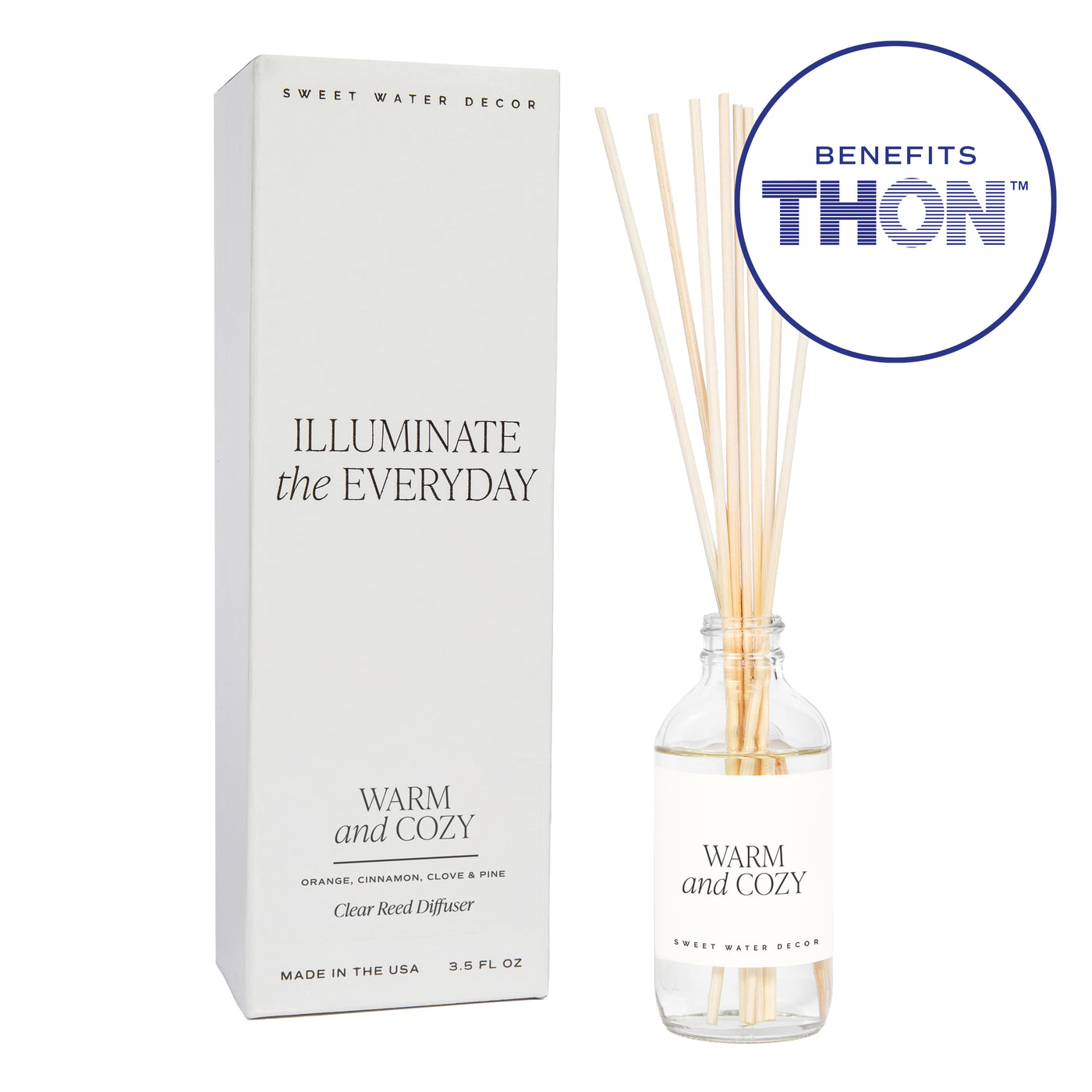 Warm and Cozy Clear Reed Diffuser THON