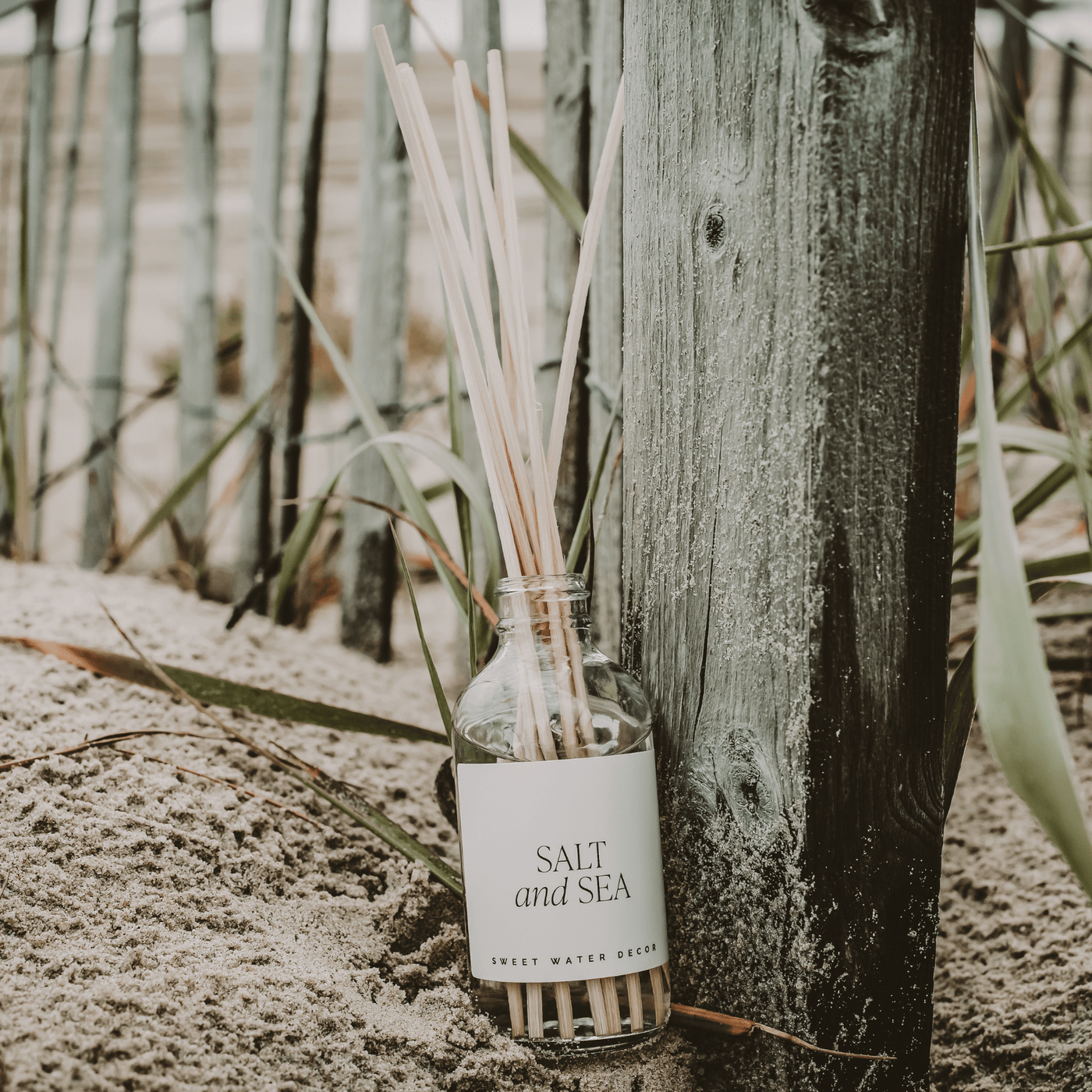 Salt and Sea Clear Reed Diffuser - Sweet Water Decor - Reed Diffusers