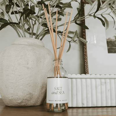 Salt and Sea Clear Reed Diffuser - Sweet Water Decor - Reed Diffusers