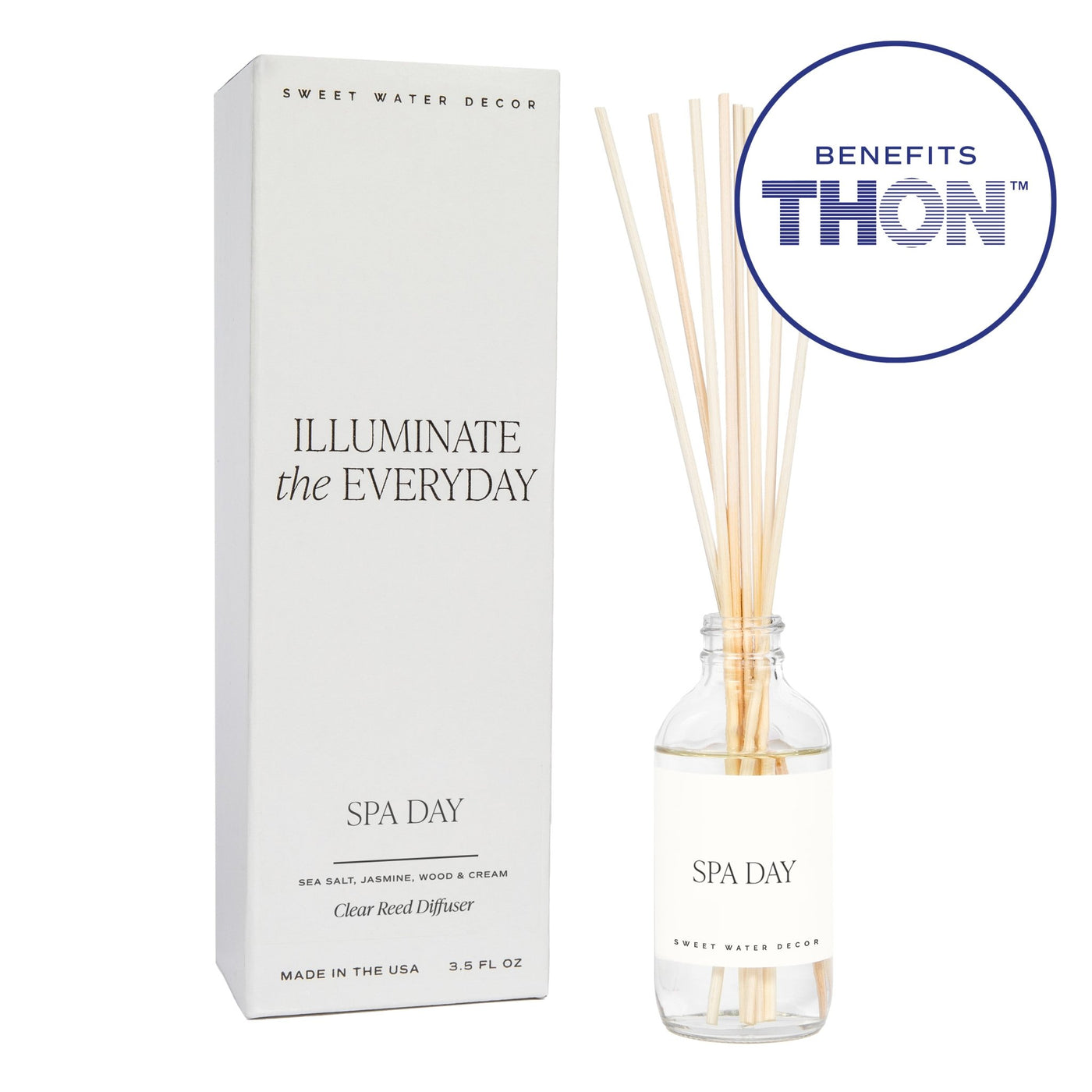 Spa Day Clear Reed Diffuser THON - Sweet Water Decor - Reed Diffusers