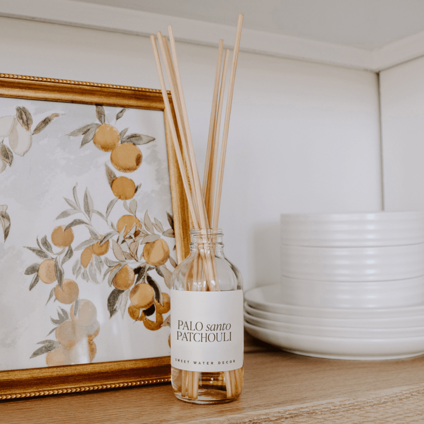 Palo Santo Patchouli Clear Reed Diffuser - Sweet Water Decor - Reed Diffusers