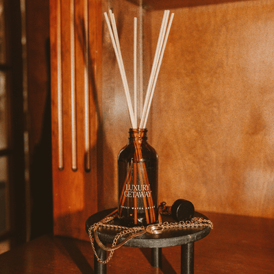 Luxury Getaway Amber Reed Diffuser - Sweet Water Decor - Reed Diffusers