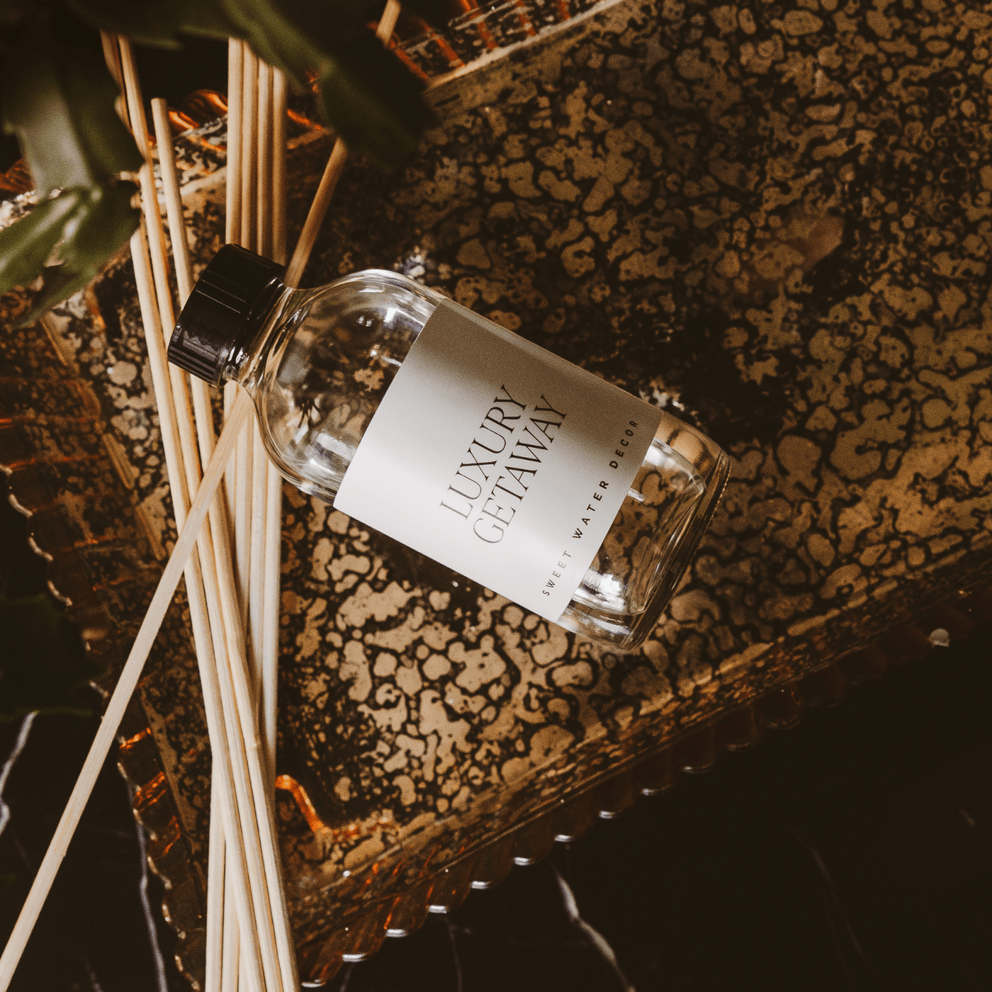 Luxury Getaway Clear Reed Diffuser - Sweet Water Decor - Reed Diffusers