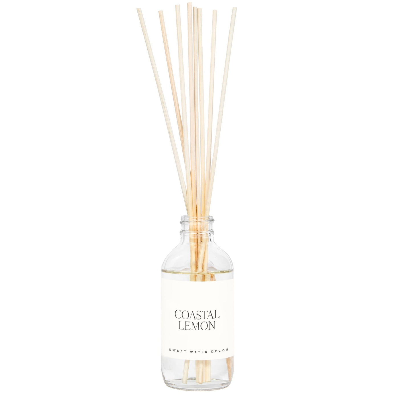 Coastal Lemon Clear Reed Diffuser - Sweet Water Decor - Reed Diffusers