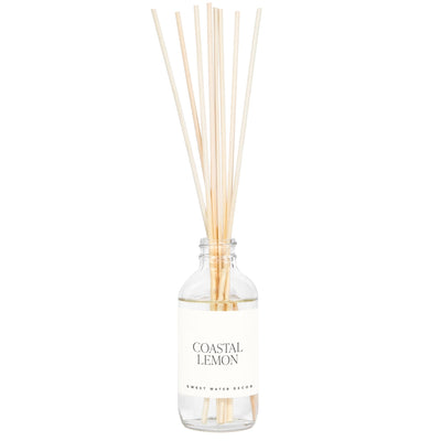 Coastal Lemon Clear Reed Diffuser - Sweet Water Decor - Reed Diffusers