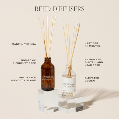 Luxury Getaway Clear Reed Diffuser - Sweet Water Decor - Reed Diffusers