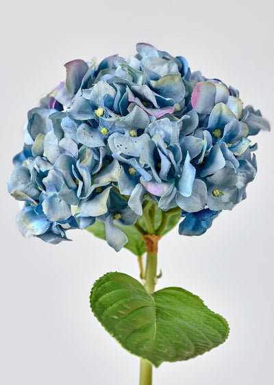 Nantucket Blue Real Touch Hydrangea - 18" - Sweet Water Decor - Faux Plant