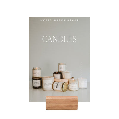 SWD Candle Shelf Talker + Block - Sweet Water Decor - Marketing Tools