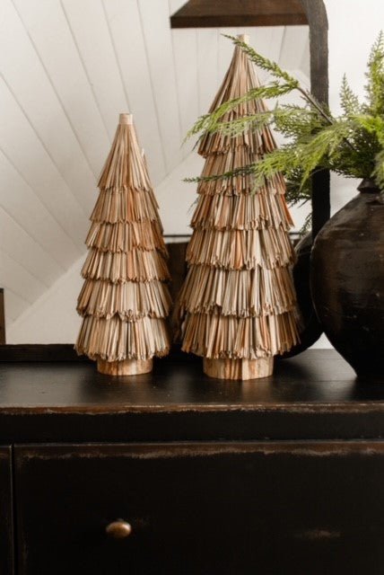 Hand - Woven Grass Tree set - Sweet Water Decor - Decorative Trees