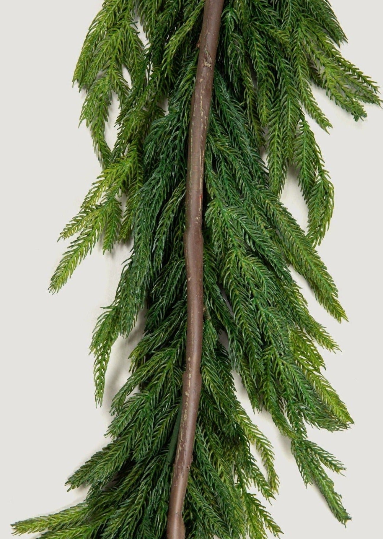 Afloral Real Touch Norfolk Pine Staircase/ Entry Garland - 180" Long - Sweet Water Decor - GARLAND