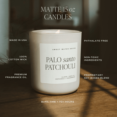 Mango and Coconut Soy Candle - Tan Matte Jar - 15 oz - Sweet Water Decor - Candles