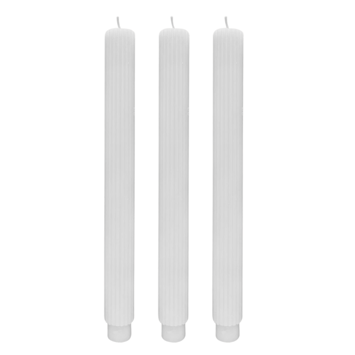 Fluted Taper Candles - Set of 3 - Sweet Water Decor - Taper Candles