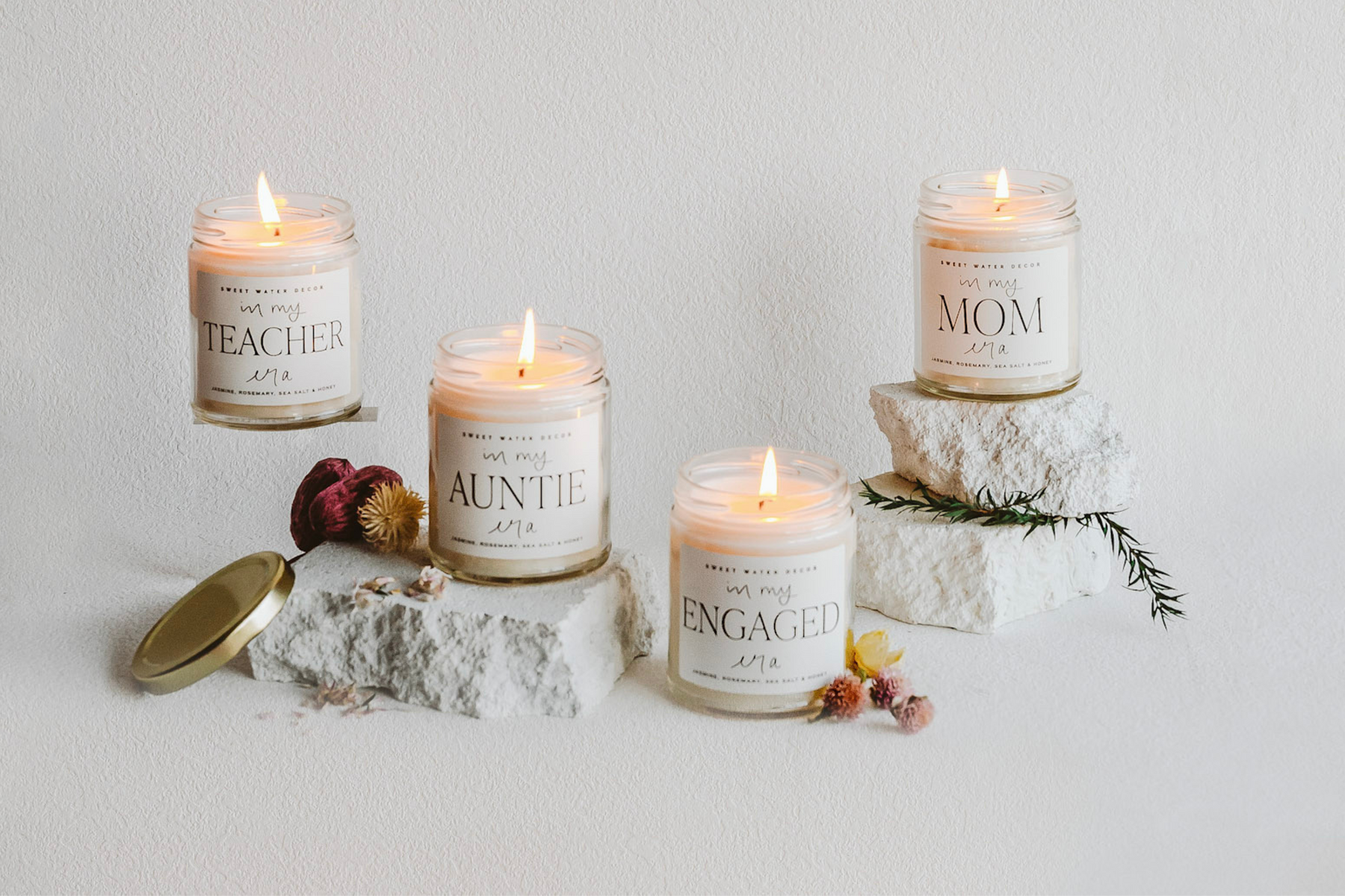  Scented Candles Mom Gift Set - Hot Mama, Sugar Mama