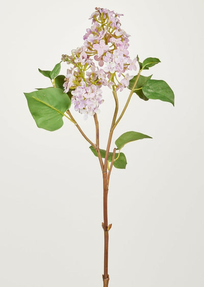 Artificial Flowers Pale Lavender Faux Lilac Branch - 30" - Sweet Water Decor - Faux Plant