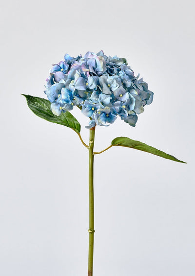 Nantucket Blue Real Touch Hydrangea - 18" - Sweet Water Decor - Faux Plant