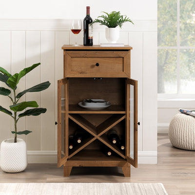 20" One-Drawer Two-Door Bar Storage