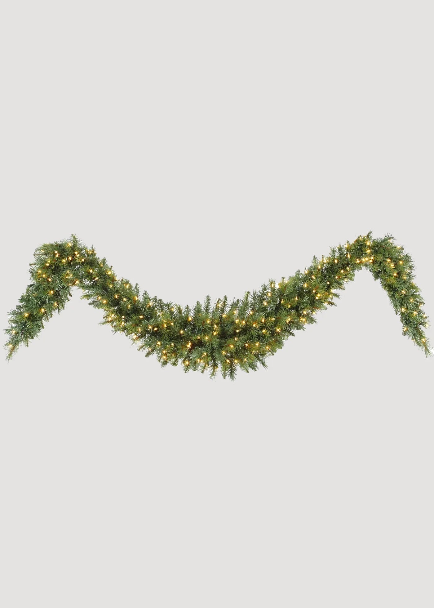 Faux Douglas Fir Pre - Lit Holiday Garland Swag - 108" - Sweet Water Decor - GARLAND