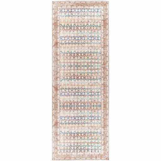 Rust Maligaya Distressed Washable Area Rug - Sweet Water Decor - Rugs