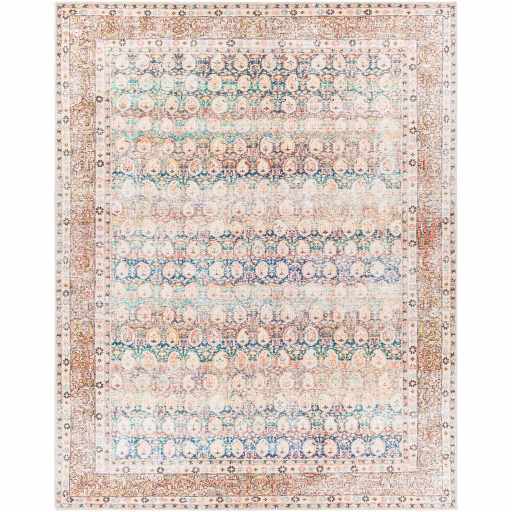 Rust Maligaya Distressed Washable Area Rug - Sweet Water Decor - Rugs