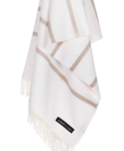 Essentials Vista Cream Throw Blanket - Sweet Water Decor - throw blanket