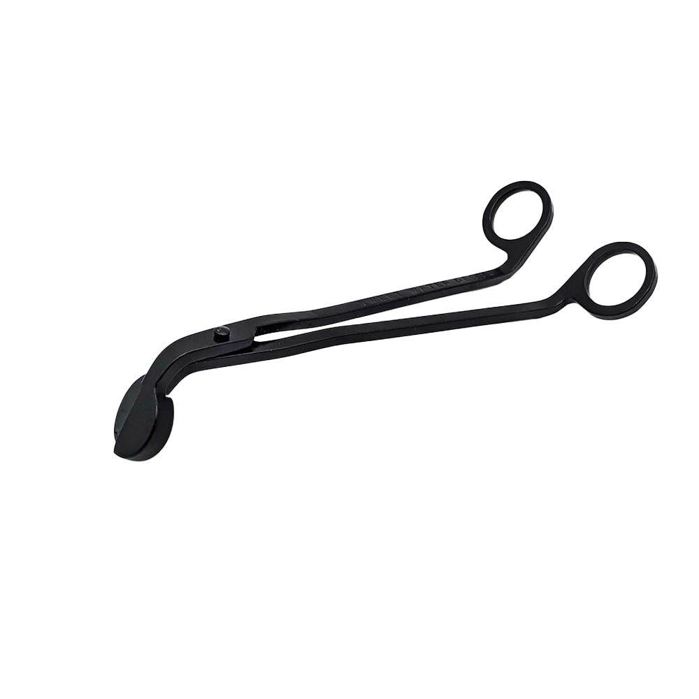 1PCS Stainless Steel Trim Wick Cutter Snuffer Scissor Black