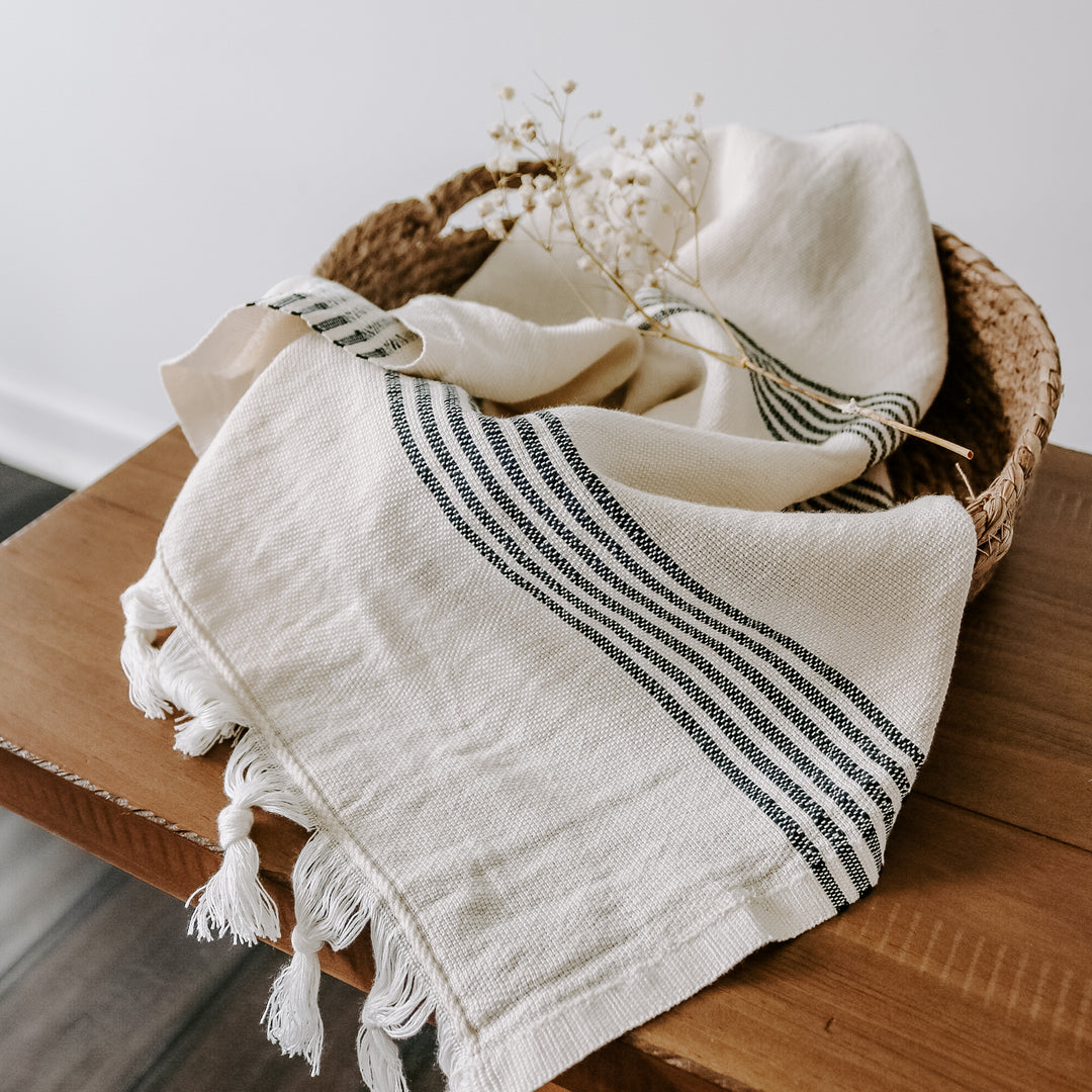 Striped turkish hand towels sale